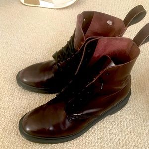 Doc martens boots ox blood red size 9 but fits like a 10.5